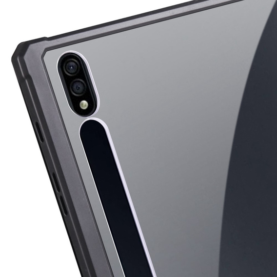 Case for Samsung Galaxy Tab S7 Plus / Tab S7 FE, Smartcase Hybrid, with stylus space, black