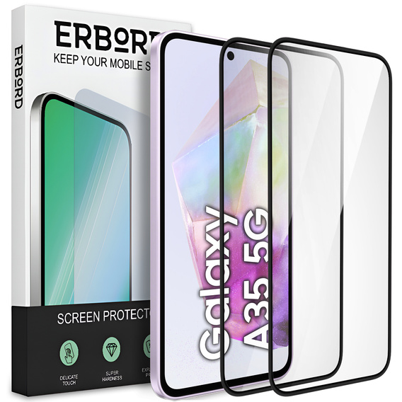 2x Ceramic ERBORD Hybrid Glass for Samsung Galaxy A35 5G