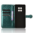 Flip case for Realme 12, Wallet Rhombus, green