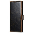 Flip case for Samsung Galaxy S23 Ultra, ERBORD Waxy Wallet, brown