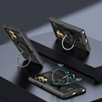Case for Samsung Galaxy S25 Ultra, Kickstand Ring, black