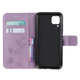 Flip case for Huawei P40 Lite, Butterfly Flower, purple