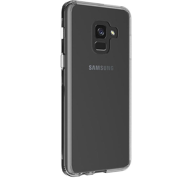 Case for Samsung Galaxy A8 2018, Fusion Hybrid, transparent