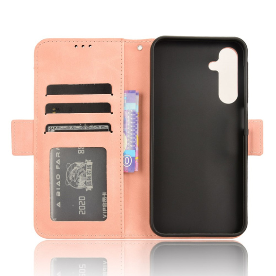 Flip case for Samsung Galaxy A25 5G, Card Slot, pink
