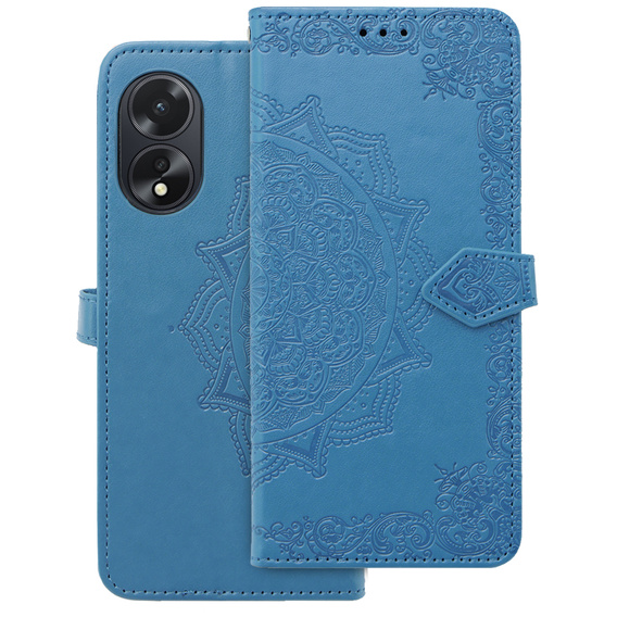 Flip case for Oppo A38 4G / Oppo A18 4G, Mandala, blue