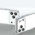 Silicone sleeve for iPhone 17 Pro Max, with hard back, transparent