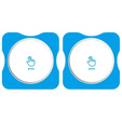2x ERBORD Tempered Glass for Huawei Watch GT 5 41mm, with mounting frame