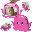 Children's case for Lenovo Tab M10 10.1 Gen 3, with handle, octopus, dark pink