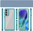 Case for Samsung Galaxy M55 5G, Fusion Hybrid, transparent / blue