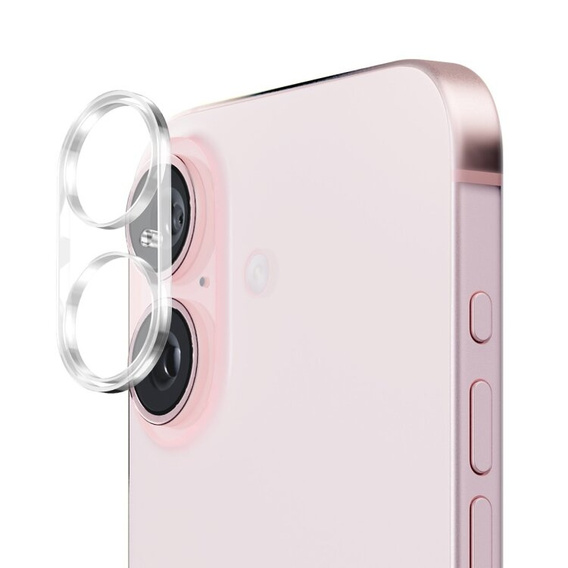 Tempered Camera Glass for iPhone 16 / 16 Plus, transparent