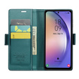 CASEME flip case for Samsung Galaxy A54 5G, Litchi Wallet, green