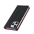 Flip case for iPhone 15 Pro Max, Litchi Skin Grain, black
