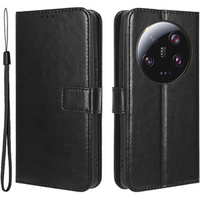 Flip case for Xiaomi 13 Ultra, Crazy Horse Wallet, black