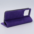 Case for iPhone 15 Pro Max, ERBORD Vintage, wallet with flap, purple