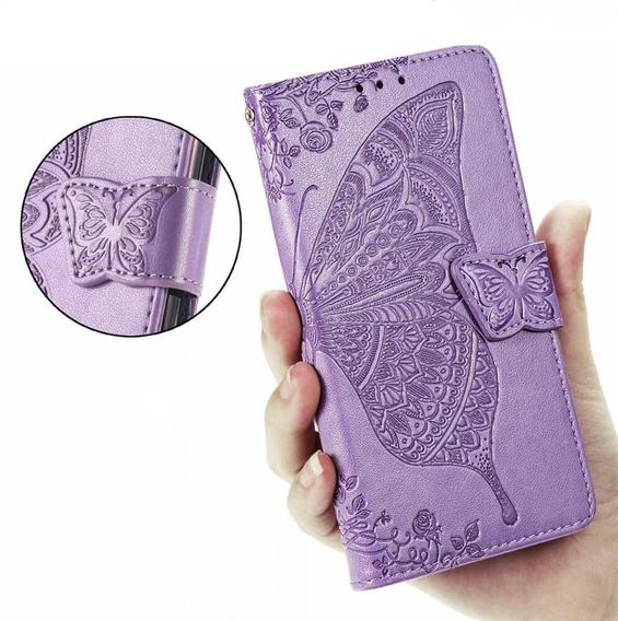 Flip case for T Phone 2 5G, Butterfly, purple