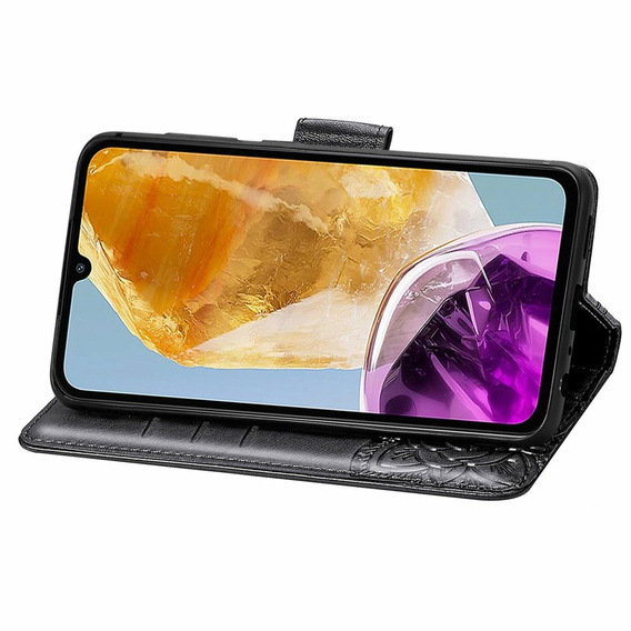 Flip case for Samsung Galaxy M15 5G, Butterfly, black