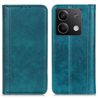 Case for Xiaomi Redmi Note 13 5G, Wallet Litchi Leather, green