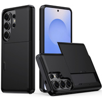 Case with card holder for Samsung Galaxy S26 Ultra, black