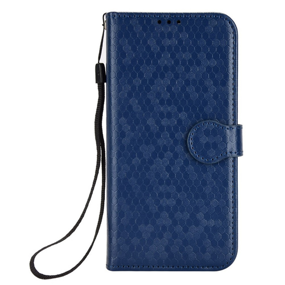 Flip case for Motorola Moto G86 Power 5G, Wallet Rhombus, blue
