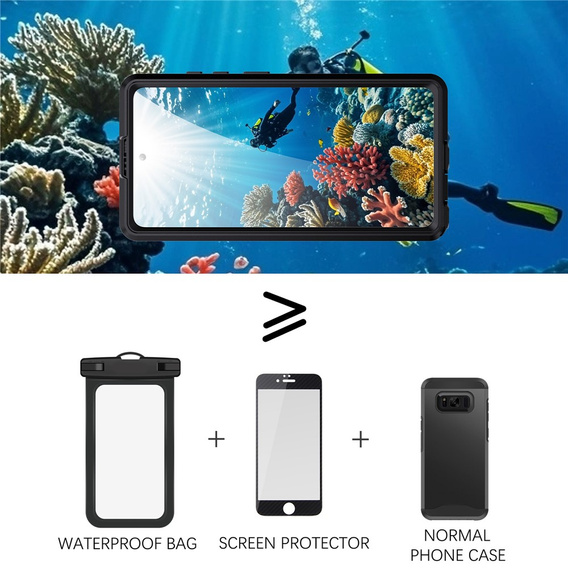 Redpepper MagSafe waterproof case for Samsung Galaxy S26 Ultra, black