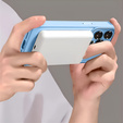 Case for iPhone 16 Pro Max, for MagSafe, ERBORD Matt Case, blue + Screen Glass