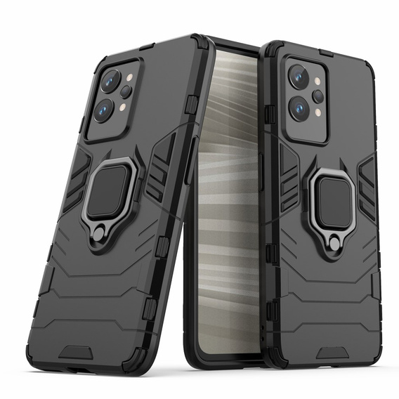 Case for Realme GT2 Pro, Kickstand Ring, black