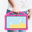 Children's Case for Lenovo Tab P11 Pro Gen 2, Children's Case with Handle, pink