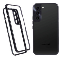 Case for Samsung Galaxy S21, Magnetic Dual Glass, black