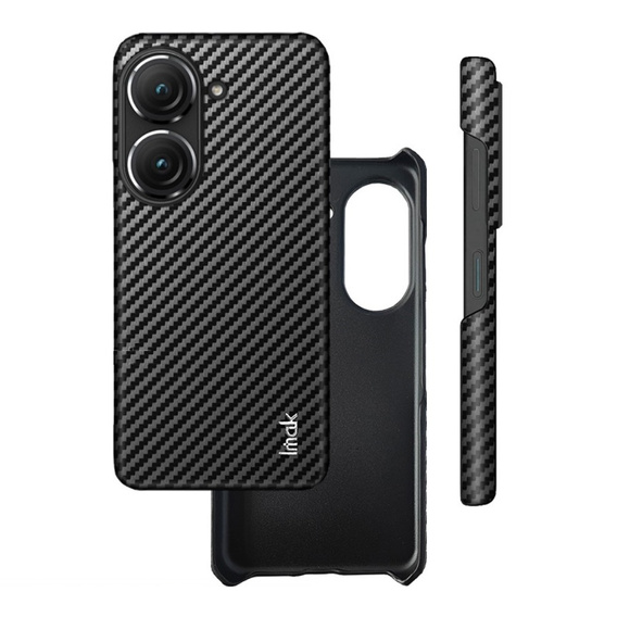 IMAK Case for Asus Zenfone 9 5G / 10 5G, Ruiyi Series Case Carbon, black