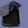 Love Mei Case for iPhone 12 Mini, armored with glass, green