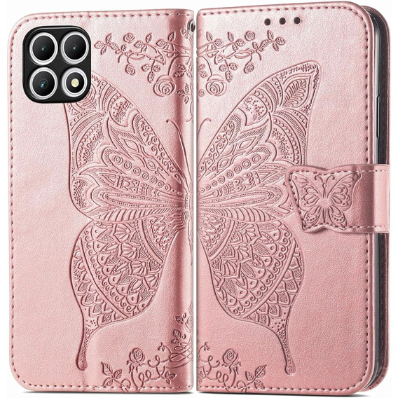 Flip case for T Phone 2 5G, Butterfly, pink rose gold