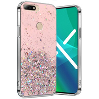 Case for Huawei Y7 2018/Enjoy 8, Glittery, pink