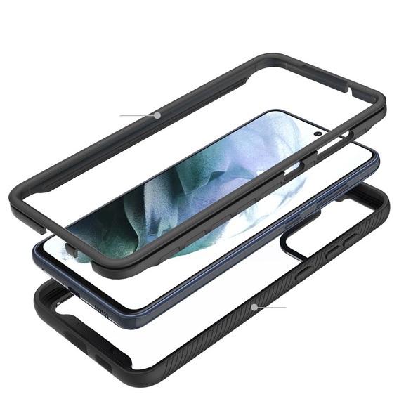 Case for Samsung Galaxy S21 FE, Shockproof, with film, blue