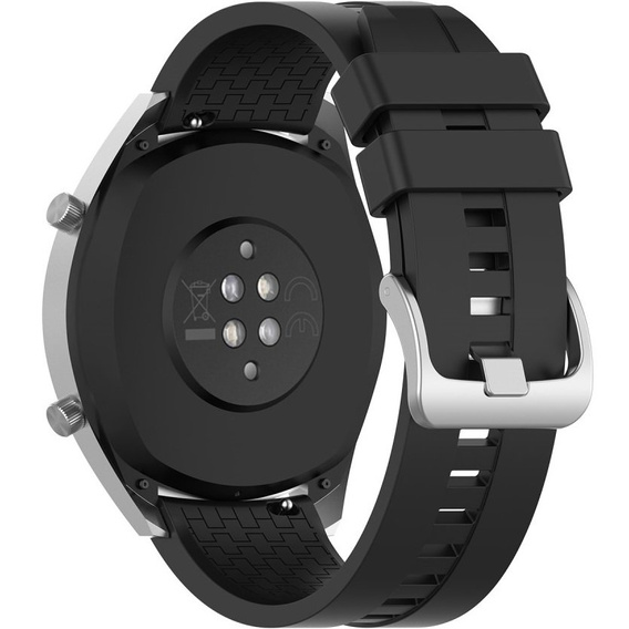 22mm Silicone strap with buckle for Huawei Watch GT / Watch GT2 - White