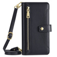 Flip case for OnePlus 12 5G, Wallet Zipper Pocket, black