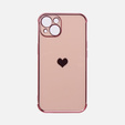 Case for Apple iPhone 13, Electro heart, pink rose gold