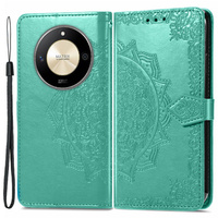 Flip case for Honor Magic 6 Lite 5G, Mandala, green