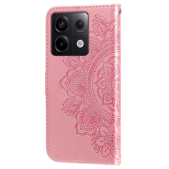 Flip case for Xiaomi Redmi Note 13 Pro 5G, Mandala, pink rose gold