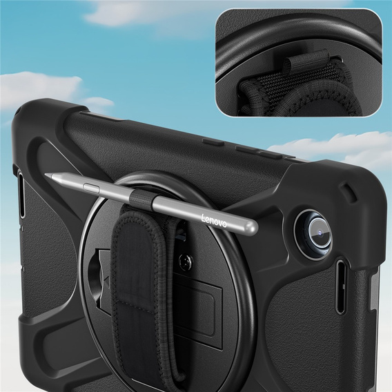 Armoured case with stand and shoulder strap for Lenovo Tab One