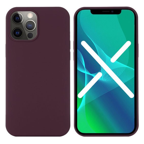 Case for iPhone 13 Pro, Silicone MagSafe, maroon