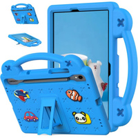 Children's case for Samsung Galaxy Tab S7/S8/S9, Cute Patterns, with stand, blue