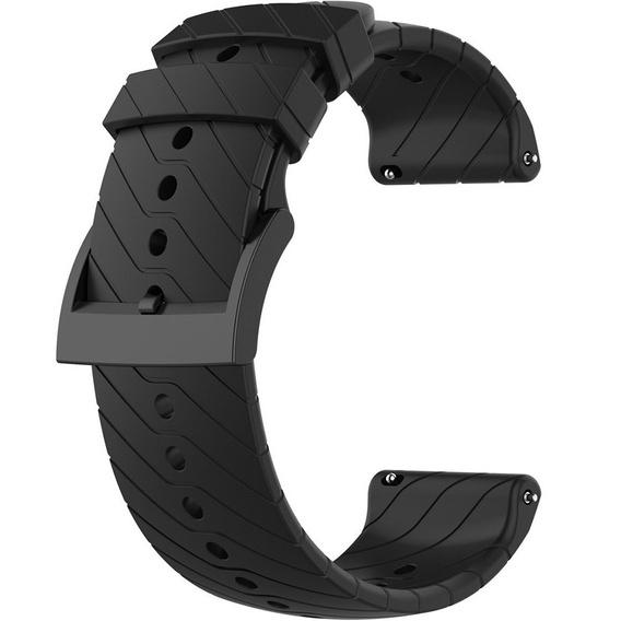 Silicone Universal Strap 22mm, black