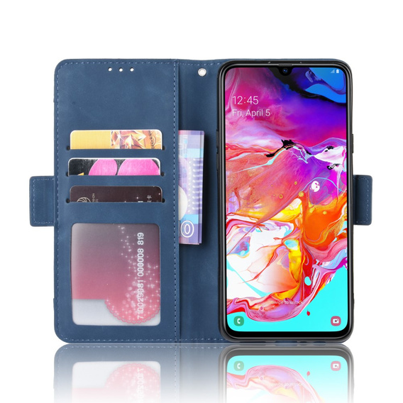 Flip case for Samsung Galaxy A20s, Card Slot, dark blue