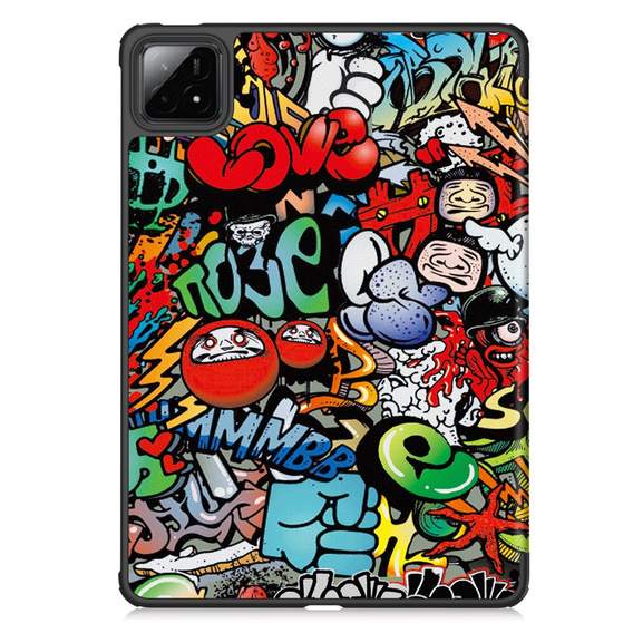 Case for Xiaomi Pad 7 / 7 Pro, Smartcase, graffiti