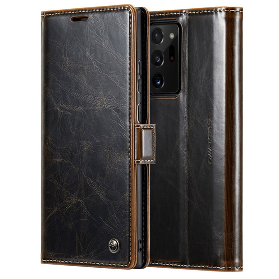 CASEME flip case for Samsung Galaxy Note 20 Ultra, Waxy Textucoffee, coffee