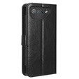 Flip case for Asus ROG Phone 7 5G, Crazy Horse Wallet, black