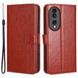Flip case for Honor 70 5G, Crazy Horse Wallet, brown
