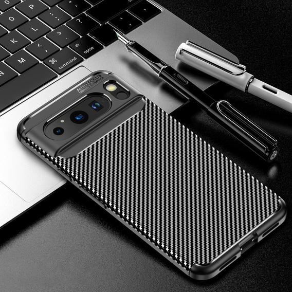Case for Google Pixel 8 Pro, Carbon Gel, black