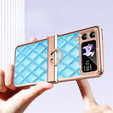 Case for Samsung Galaxy Z Flip 4 5G, Rhombus Grid