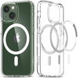 Spigen MagSafe Case for iPhone 13 Mini, Ultra Hybrid, white + 9H Tempered Glass
